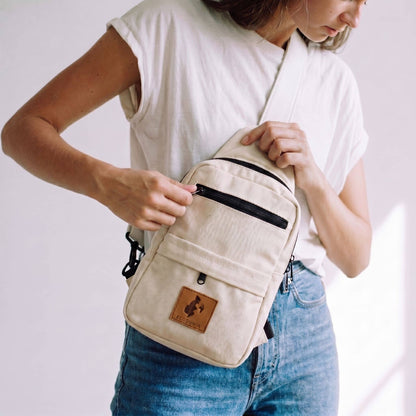 Large Vegan Leather Crossbody Sling Bag | Umoja