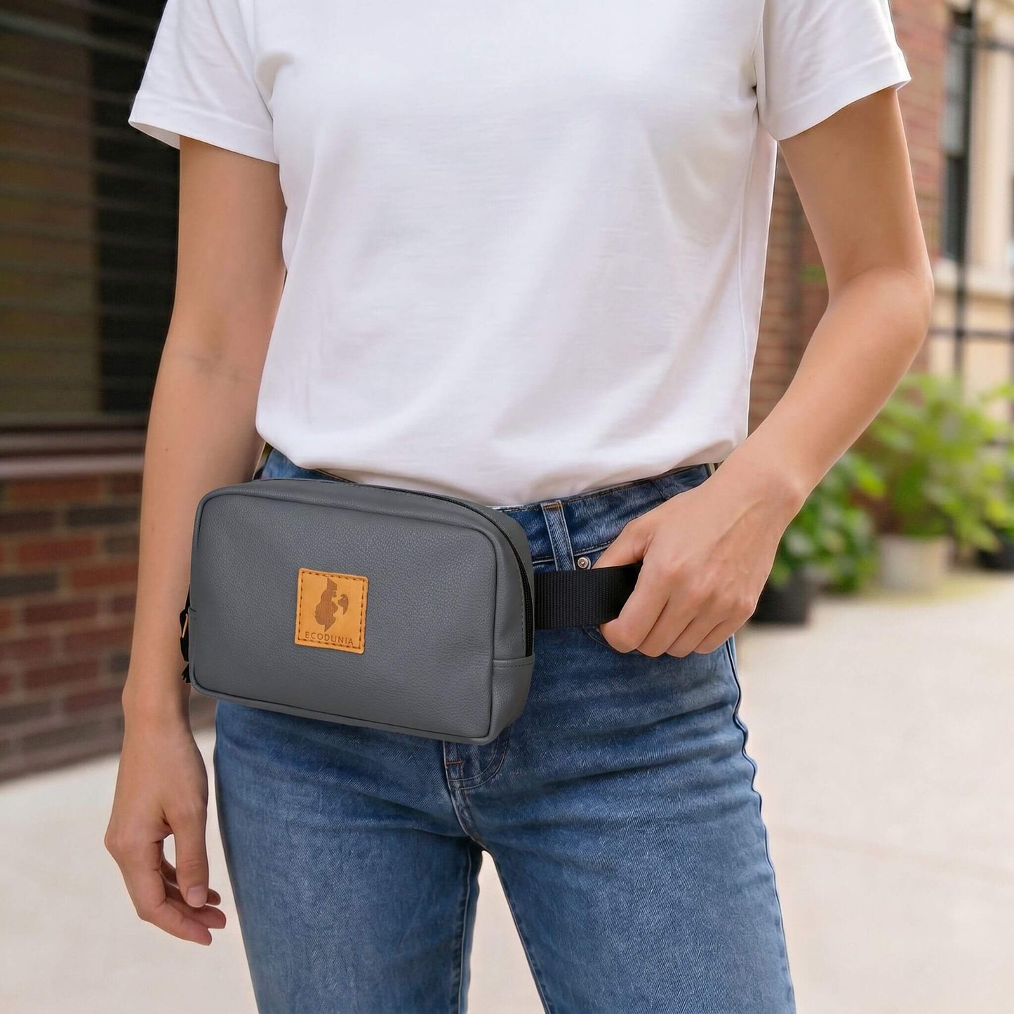 Vegan Leather Belt Bag, Crossbody Fanny Pack