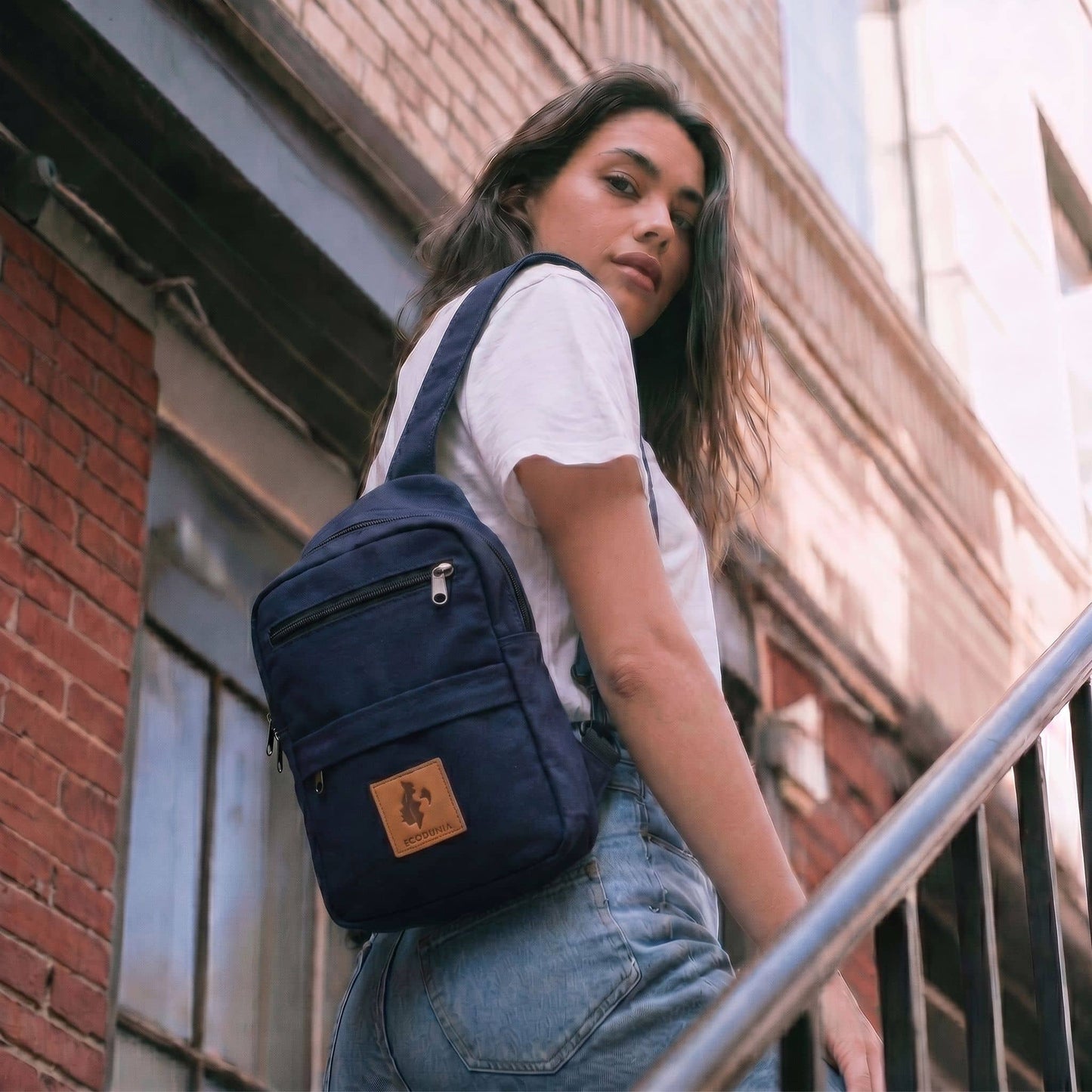 Large Canvas Crossbody Sling Bag for Men & Women | Umoja