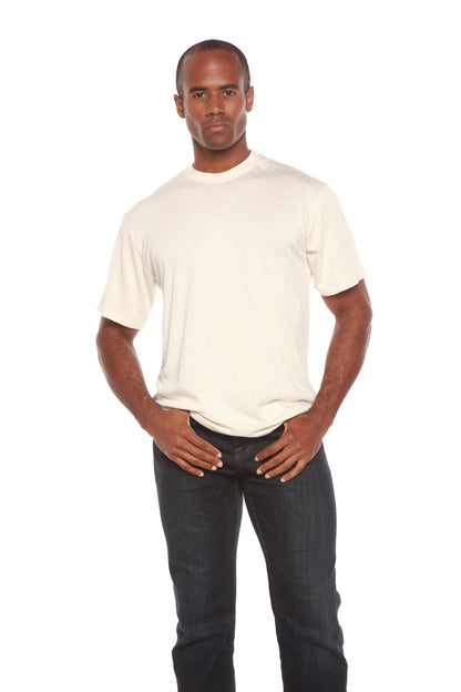Custom Printed Men's Bamboo Viscose/Organic Cotton Short Sleeve T-Shirt