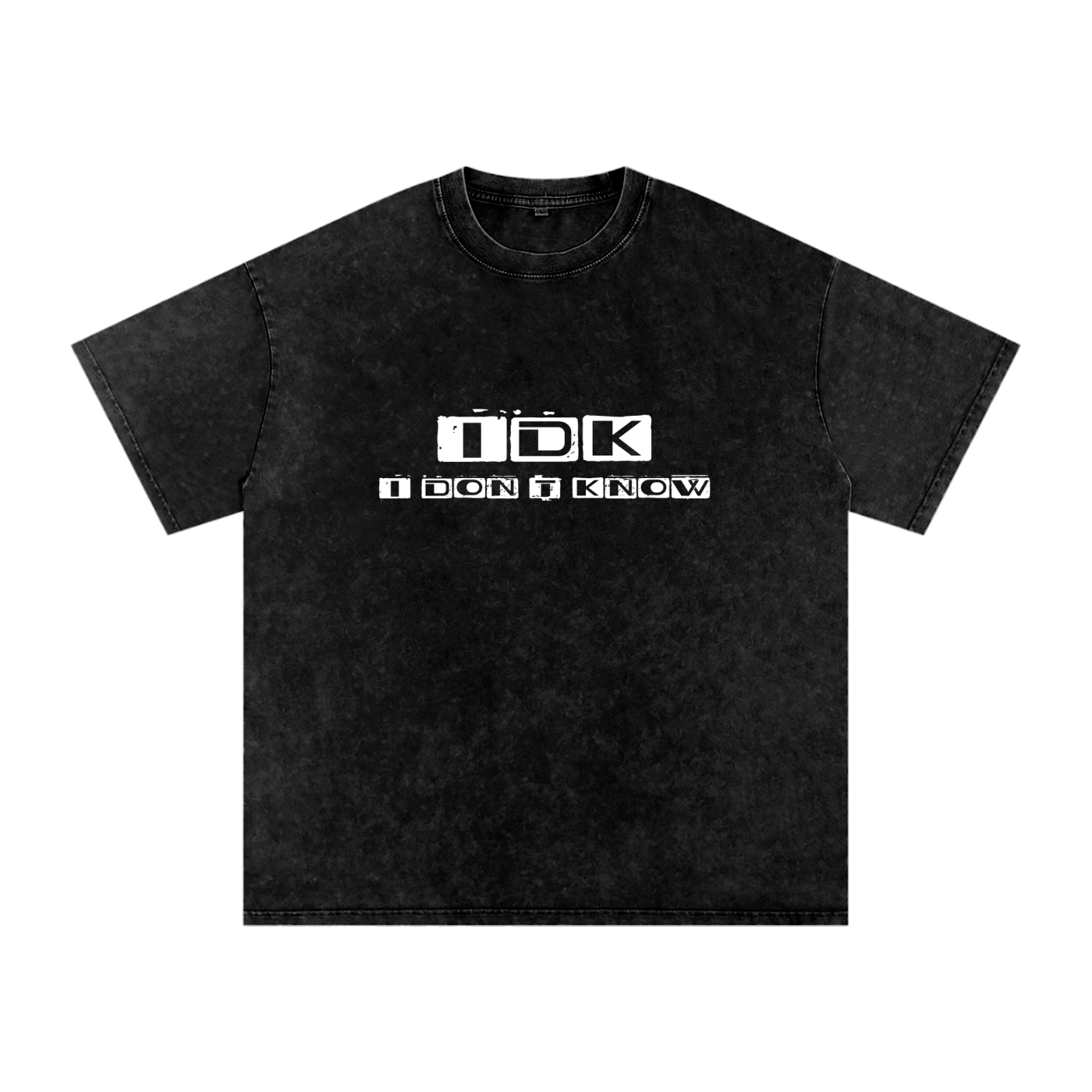 Snow Washed Oversized Cotton T-Shirt