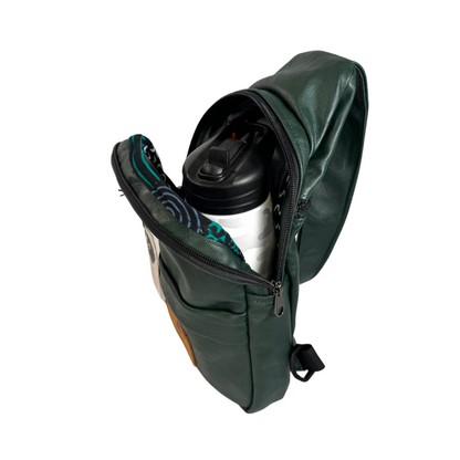 Large Vegan Leather Crossbody Sling Bag | Umoja