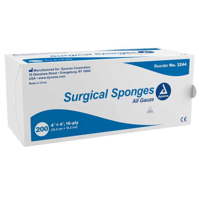 Surgical Gauze Sponge 4 x 4in 16 Ply