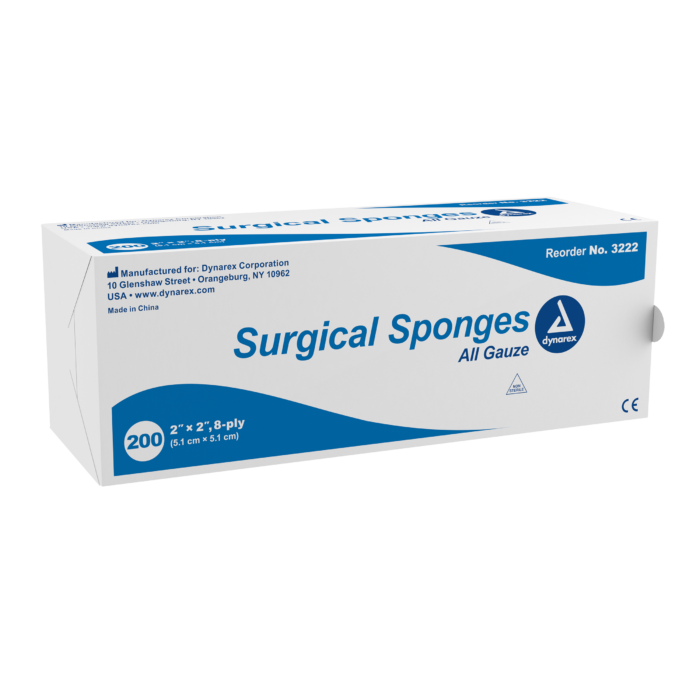 Surgical Gauze Sponge 2 x 2in 8 Ply