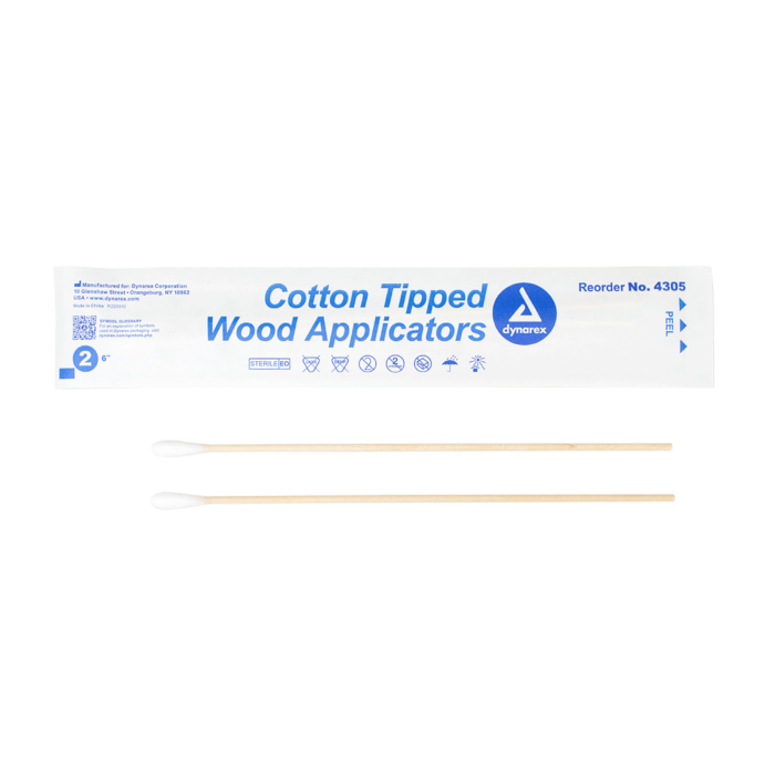 Cotton Tipped Wood Applicators Sterile 6in