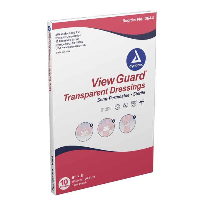 View Guard Transparent Dressings Sterile 6" x 8"