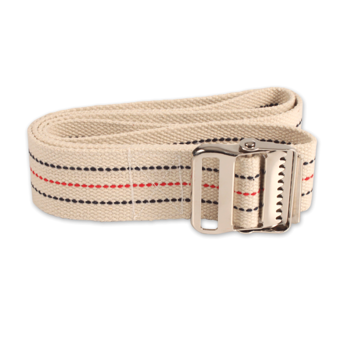 Gait Belt - Metal Buckle - Natural Color - 60 x 2in