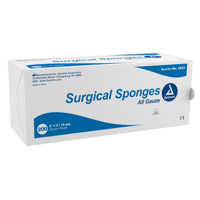 Surgical Gauze Sponge 3 x 3in 12 Ply