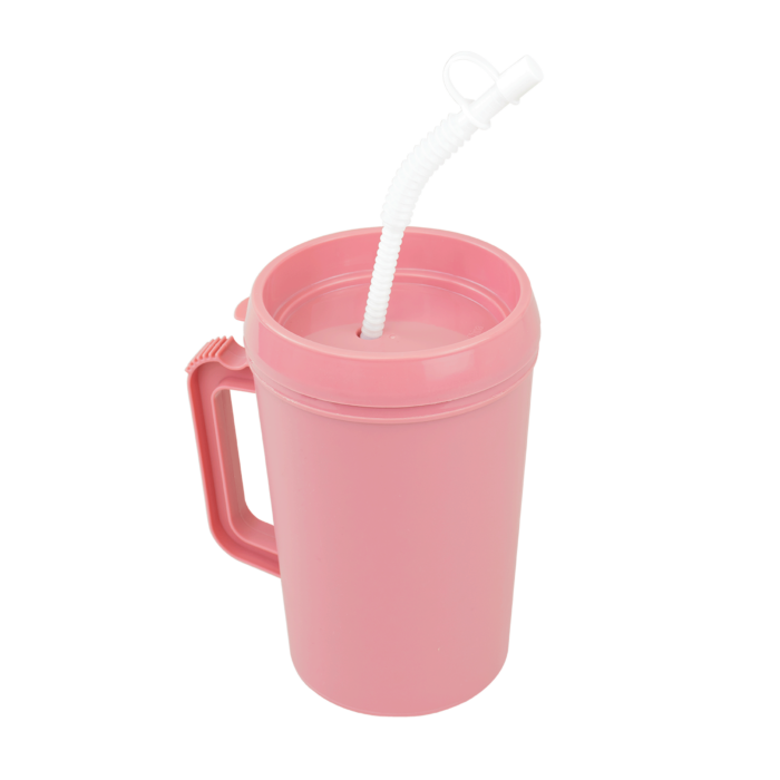 Carafe - Insulated (hot or cold) with Lid and Flexible Straw - 34 oz.