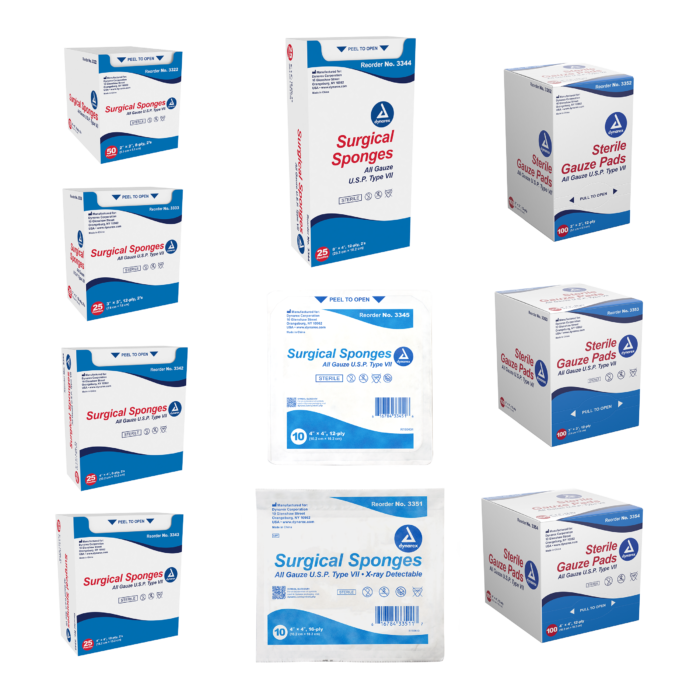 Gauze Sponges & Pads - Sterile & Non-Sterile