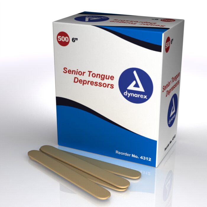 Tongue Depressors Wood, Non-sterile Senior 6"