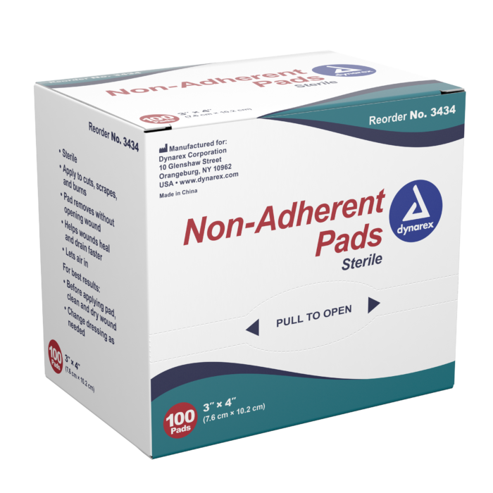 Non-Adherent Pads Sterile, 3" x 4"