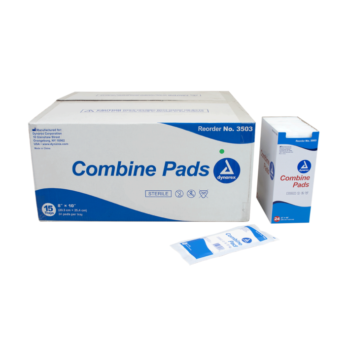 Combine Pads 1/Pouch - Sterile, 8" x 10"